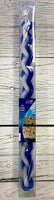 Blue and White Havdalah Small Candle