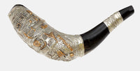 Jerusalem Silver Plated Rams Horn Shofar