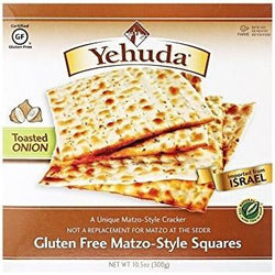 Gluten Free Yehuda Onion Matzos Squares Kosher for Passover
