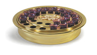 Brasstone Communion Tray with Bread Plate