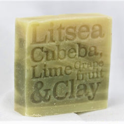Litsea Cubeba, Lime, Grapefruit & French Green Clay Natural Soap 100g