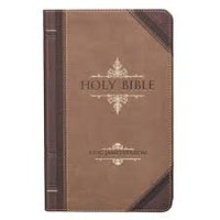 KJV Giant Print Bible Luxleather tan/brown