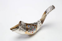 Hoshen Silver Plated Rams Horn Shofar