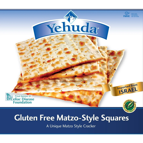 Gluten Free Yehuda Matzos Squares Kosher for Passover