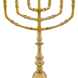 35cm Antique Brass Menorah