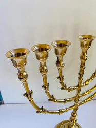 34cm Brass Menorah