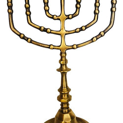 35cm 7 Branch Brass Menorah