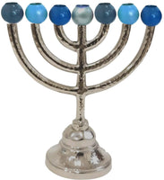 16cm Classic Hammered & Anodized Menorah