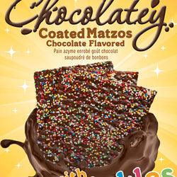 Yehuda Chocolate Matzos covered with Sprinkles Squares Kosher for Passover