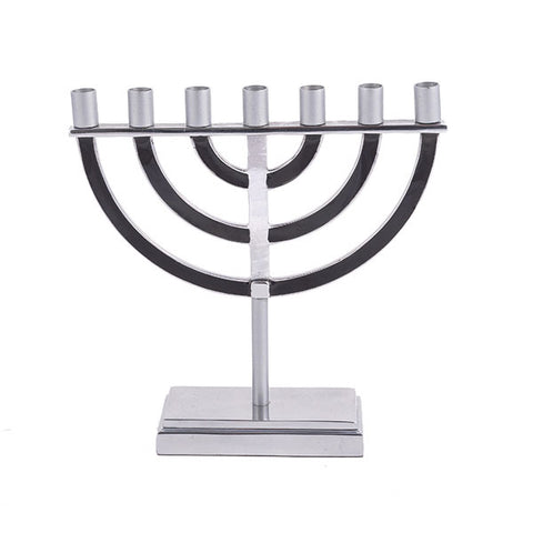 Black Menorah 7 Branches - Large Classic