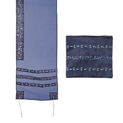 Tallit Organza Embroidered Stripes